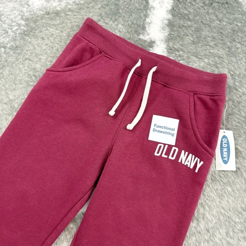 NWT Old Navy Kids Maroon Sweatpants Jogger Pants 5T
